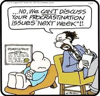 Little humor for our afternoon! 
Anyone struggling with procrastination??